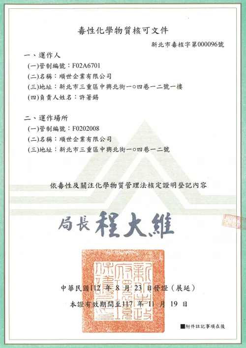 圖示-順世企業有限公司/裕庭工業有限公司